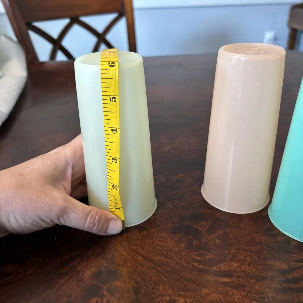 Vintage Tupperware Millionaire Line Set Of 3Tumblers #115 Cups 1954
